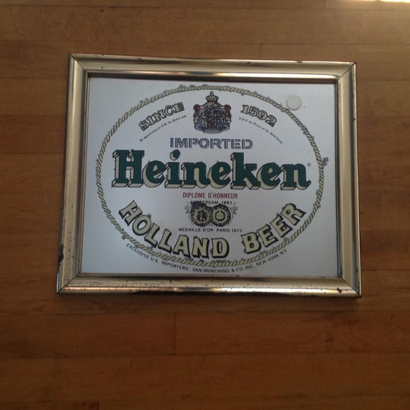 Heineken Holland Beer Bar Mirror Van Munching - Picture 4 of 10